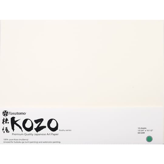 Yasutomo&#xAE; Kozo Japanese Premium Art Paper, 10.5&#x22; x 13.75&#x22;